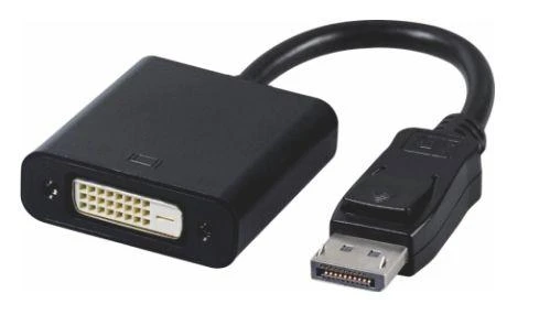 „InLine“ adapterio laidas, „DisplayPort“ lizdas su DVI-D lizdu – juodas