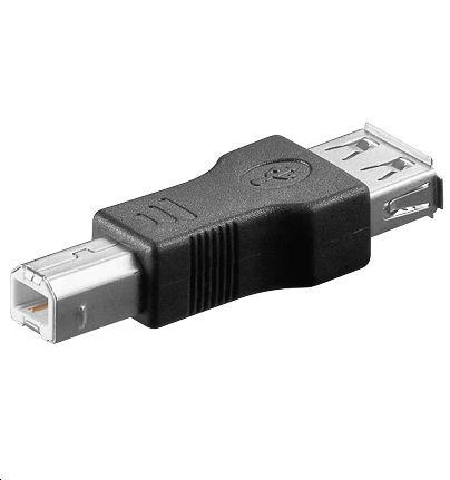 Adapteris USB MicroConnect USB-A - USB-B Juodas (USBAFB)
