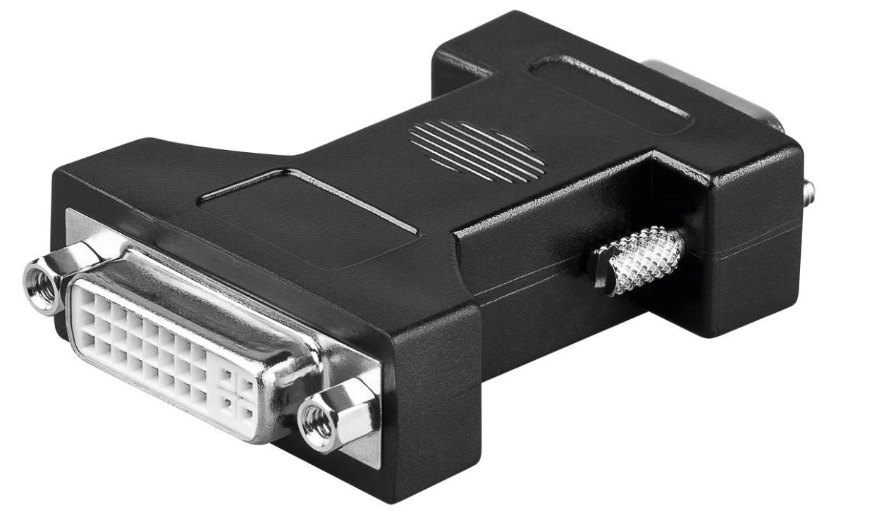 DVI-I į VGA adapteris su fiksavimo varžtais