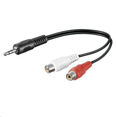 3,5 mm į 2x RCA adapteris-kabelis