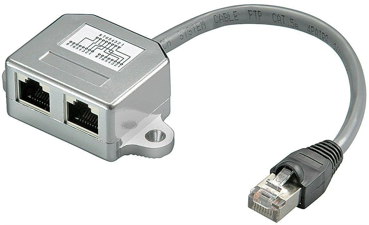 „MicroConnect“ Y-ADAPTERIS RJ45-2xRJ45 M/F 8P (MPK420)