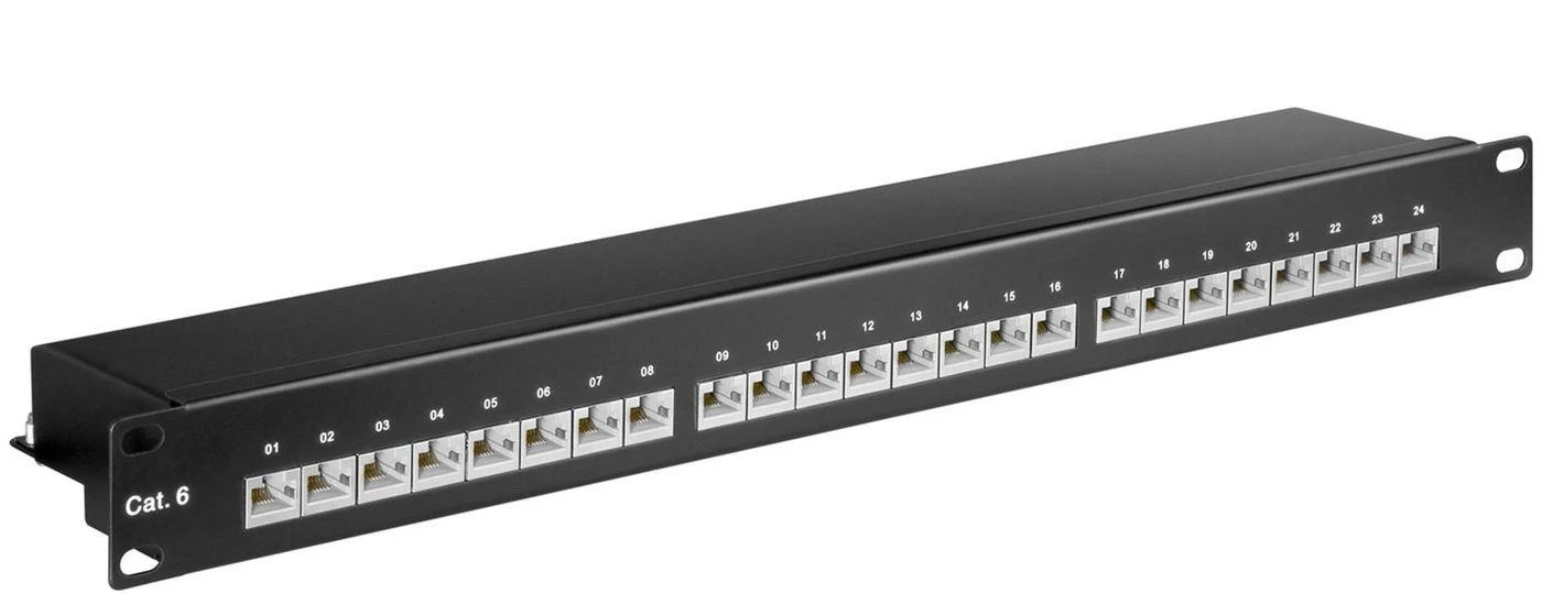 MicroConnect CAT6 24 prievadų 19 colių komutacinis skydelis,