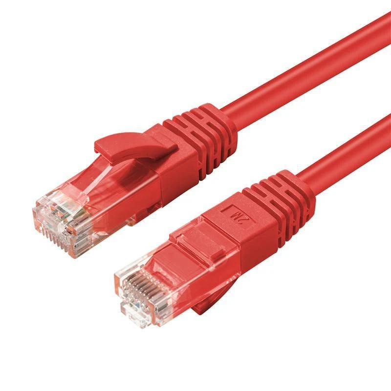 MicroConnect CAT6A UTP 20m Raudona LSZH