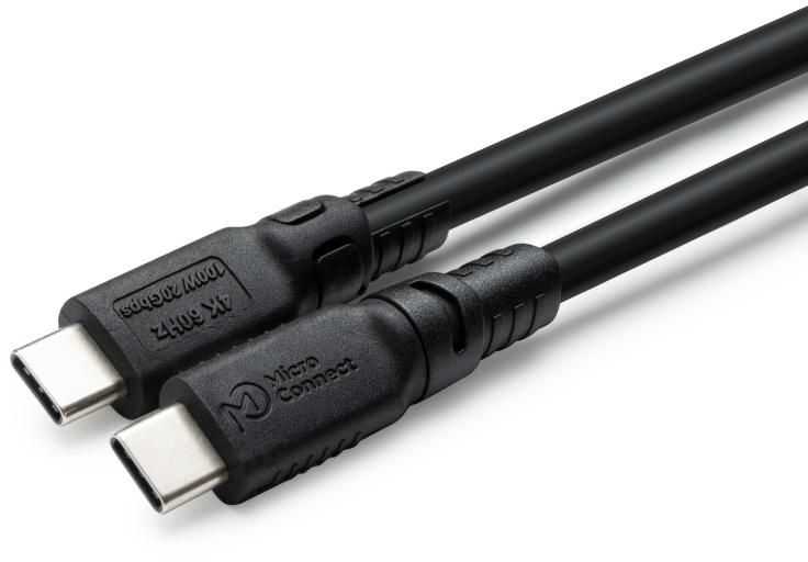 Kabelis USB MicroConnect USB-C - USB-C 1 m Juodas (USB3.2CC01-LSZH)