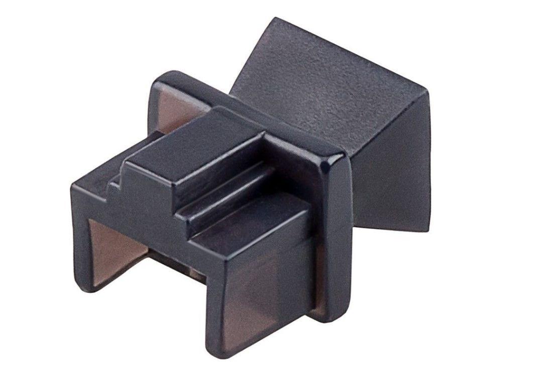 Adapteris AV MicroConnect Microconnect dulkių dangtelis Rj45 prievadui, juodas