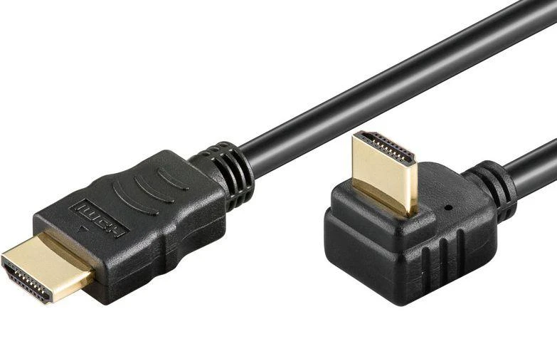 HDMI kabelis su lenkta jungtimi