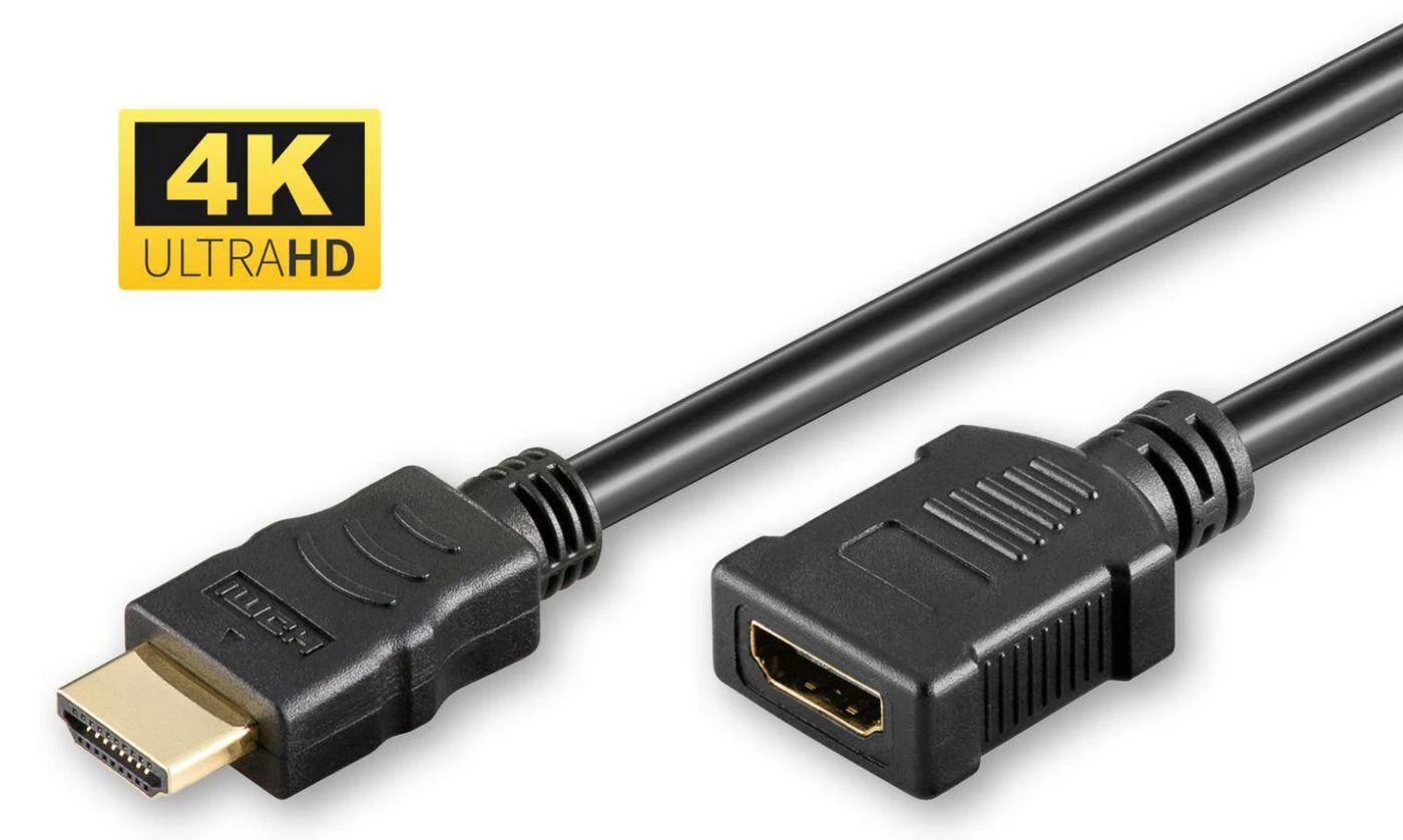 HDMI prailginimo kabelis su auksinėmis jungtimis