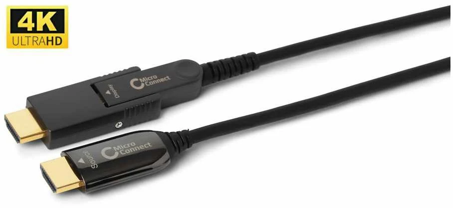 MicroConnect HDMI laido jungtys su Source ir Display zymomis
