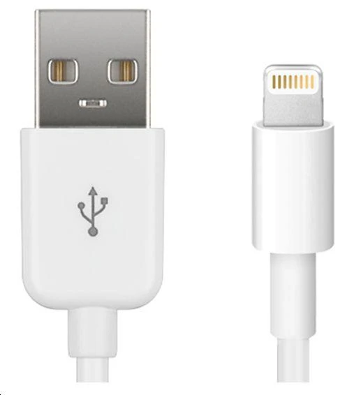 Kabelis USB MicroConnect USB-A - Lightning 2 m Baltas (LIGHTNING2)