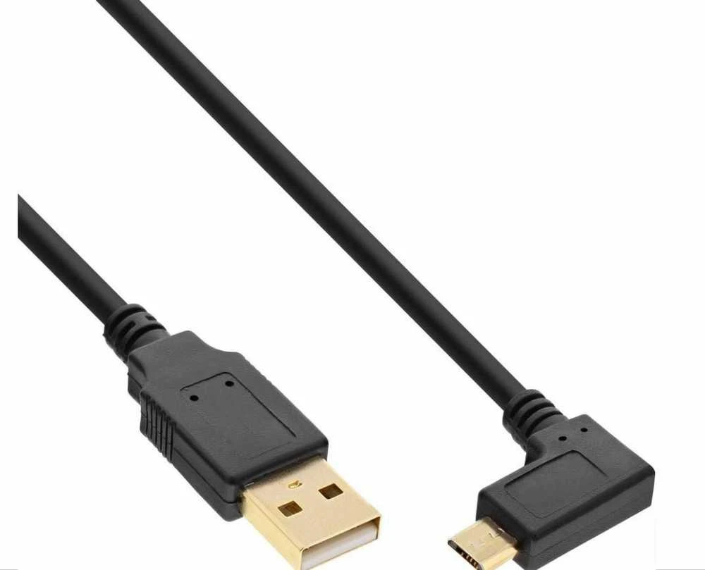 MicroConnect Kabelis USB InLine USB-A - microUSB 0.5 m Juodas (31705T)