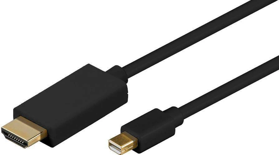 Mini DisplayPort į HDMI kabelis su auksinėmis jungtimis