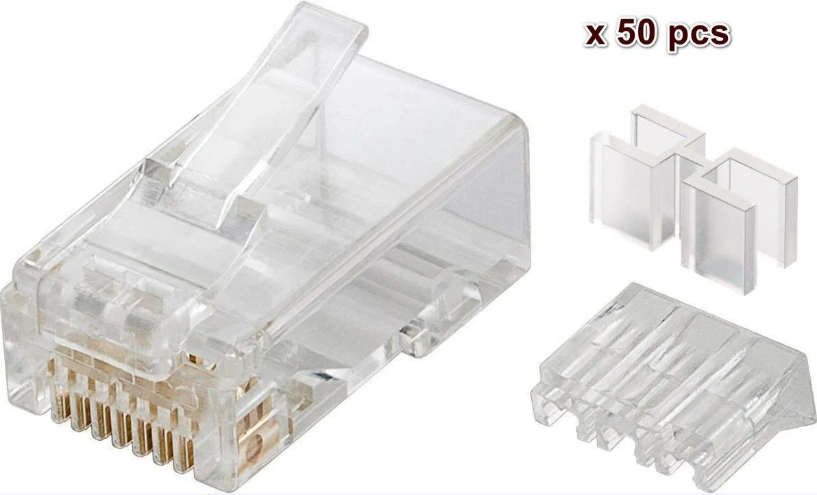„MicroConnect“ modulinis kištukas RJ45 MP8P8C kištukas, 50 vnt. (KON503-50)