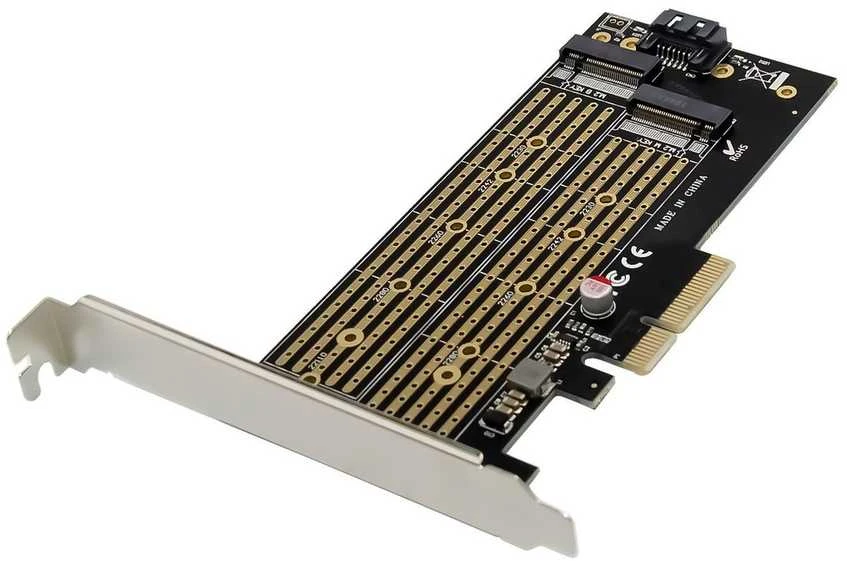 Valdiklis MicroConnect PCie x4 M.2 Key NMVE SSD Adapt