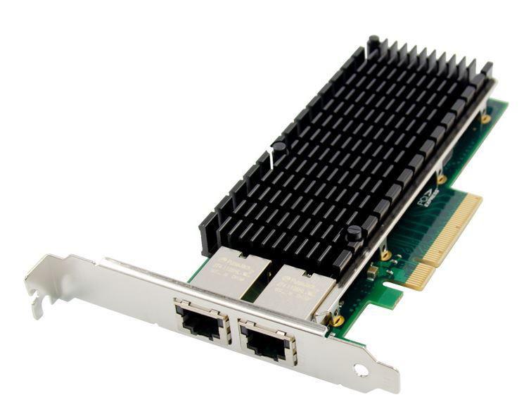 MicroConnect PCIe x8 dviguba RJ45 10GbE tinklo plokštė