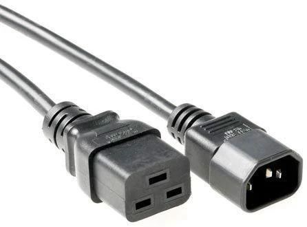 MicroConnect maitinimo laidas C19-C14 3m juodas