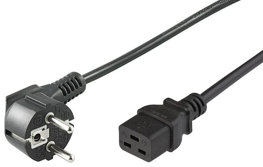 MicroConnect maitinimo laidas CEE 7/7 - C19 0,5m