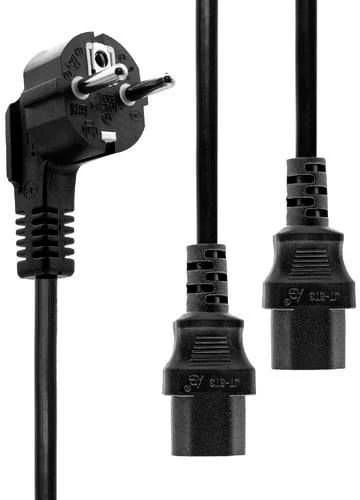MicroConnect Y-Cord maitinimo laidas, 2 x C13, 1,8 m (PE011318)