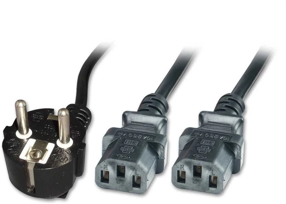 MicroConnect Y-Cord maitinimo laidas, 2 x C13, 3m (PE011330)