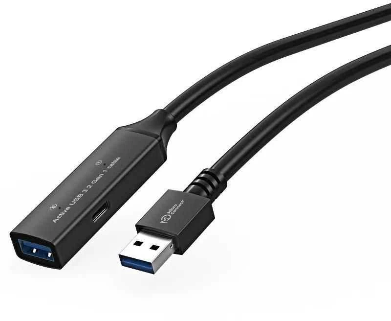 Kabelis USB MicroConnect USB-A - USB-A 5 m Juodas (USB3.0AAF5A)