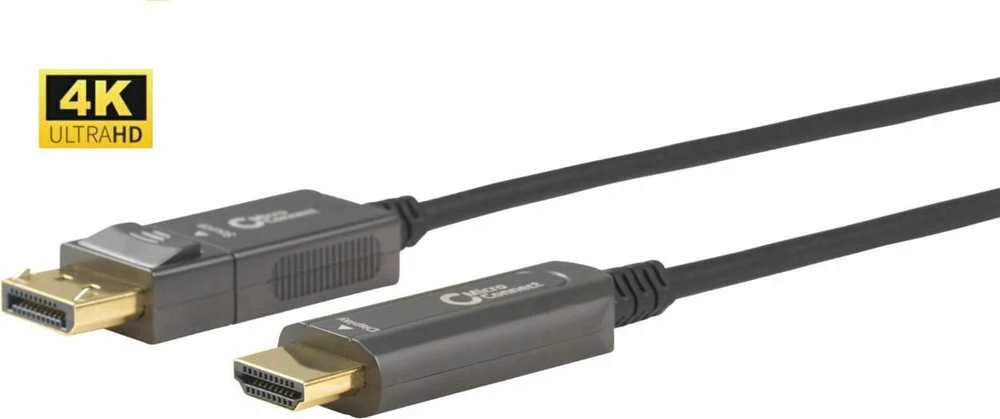 DP į HDMI optinis laidas su auksine danga