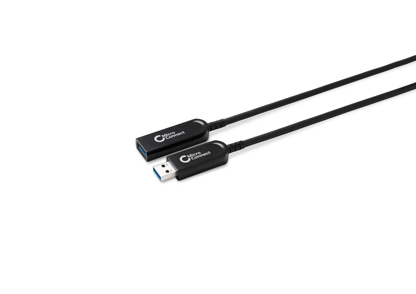 Kabelis USB MicroConnect USB-A - USB-A 20 m Juodas (USB3.0AAF20AOP)