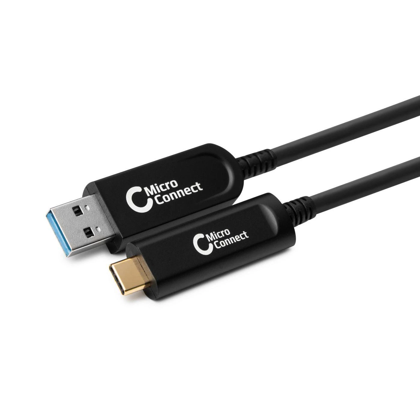 USB kabelis MicroConnect USB-A - USB-C 15 m juodas (MC-USB3.2CA15OP)
