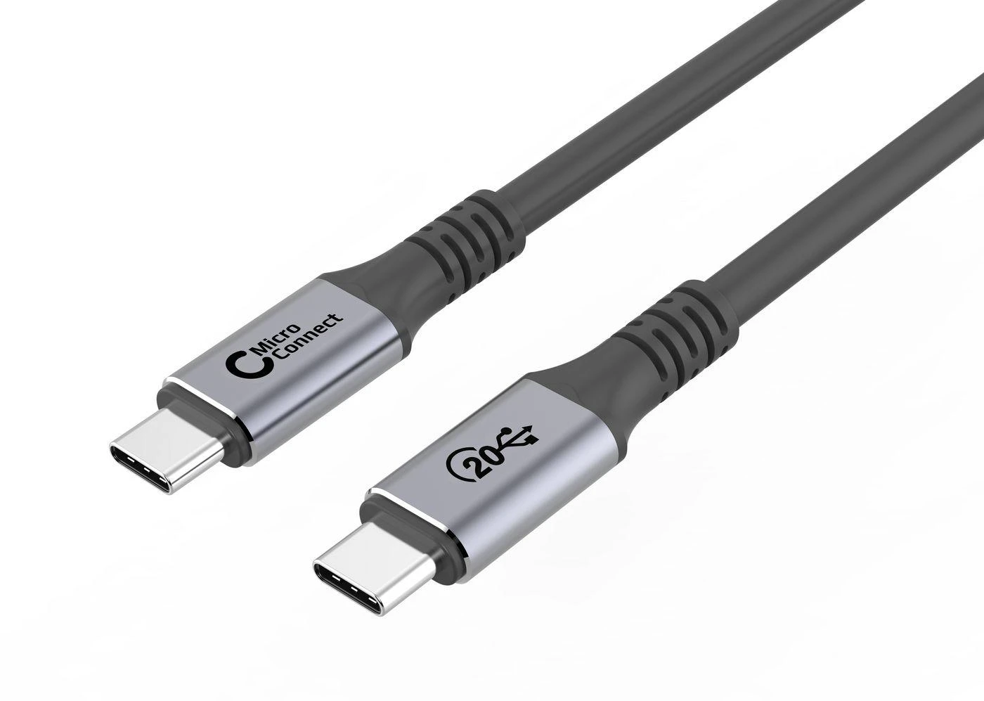 Kabelis USB MicroConnect USB-C - USB-C 3 m Juodai-sidabrinė (USB3.2CC3)