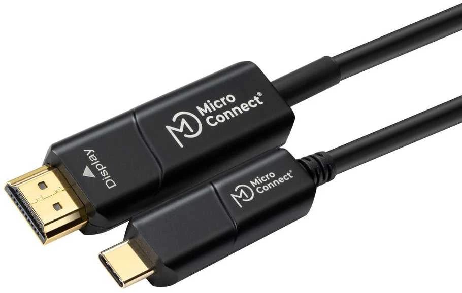 Kabelis USB MicroConnect USB-C - HDMI 10 m Juodas (USB3.1CHDMI10OP)