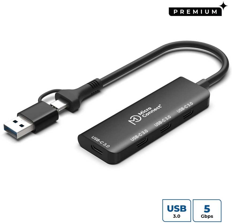 HUB USB MicroConnect USB-C 3.2 Gen 1 4-Port hub
