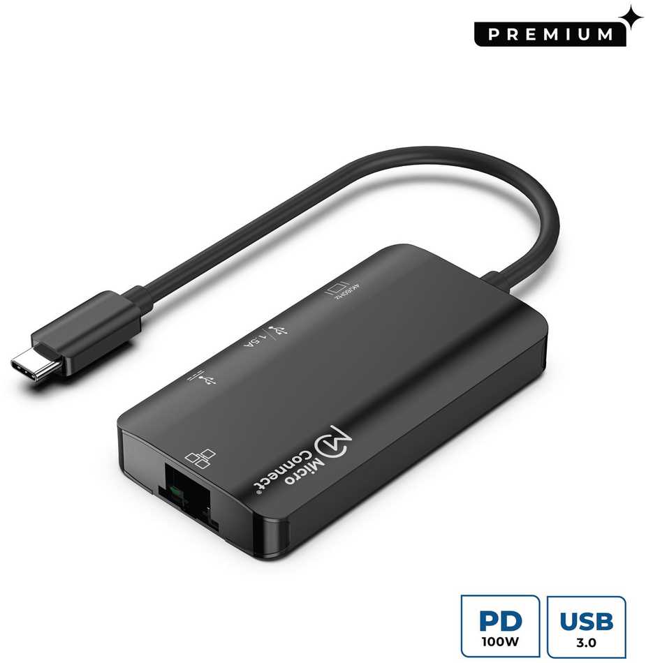 USB šakotuvas „MicroConnect Microconnect USB3.1CCOM16“ prijungimo stotelė, laidinis, USB 3.2 Gen 1 (3.1 Gen 1), C tipo, pilkas
