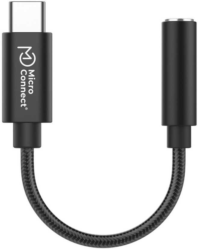 Adapteris USB MicroConnect USB-C - Jack 3.5mm Sidabrinė (MC-AUDIO-USBC)