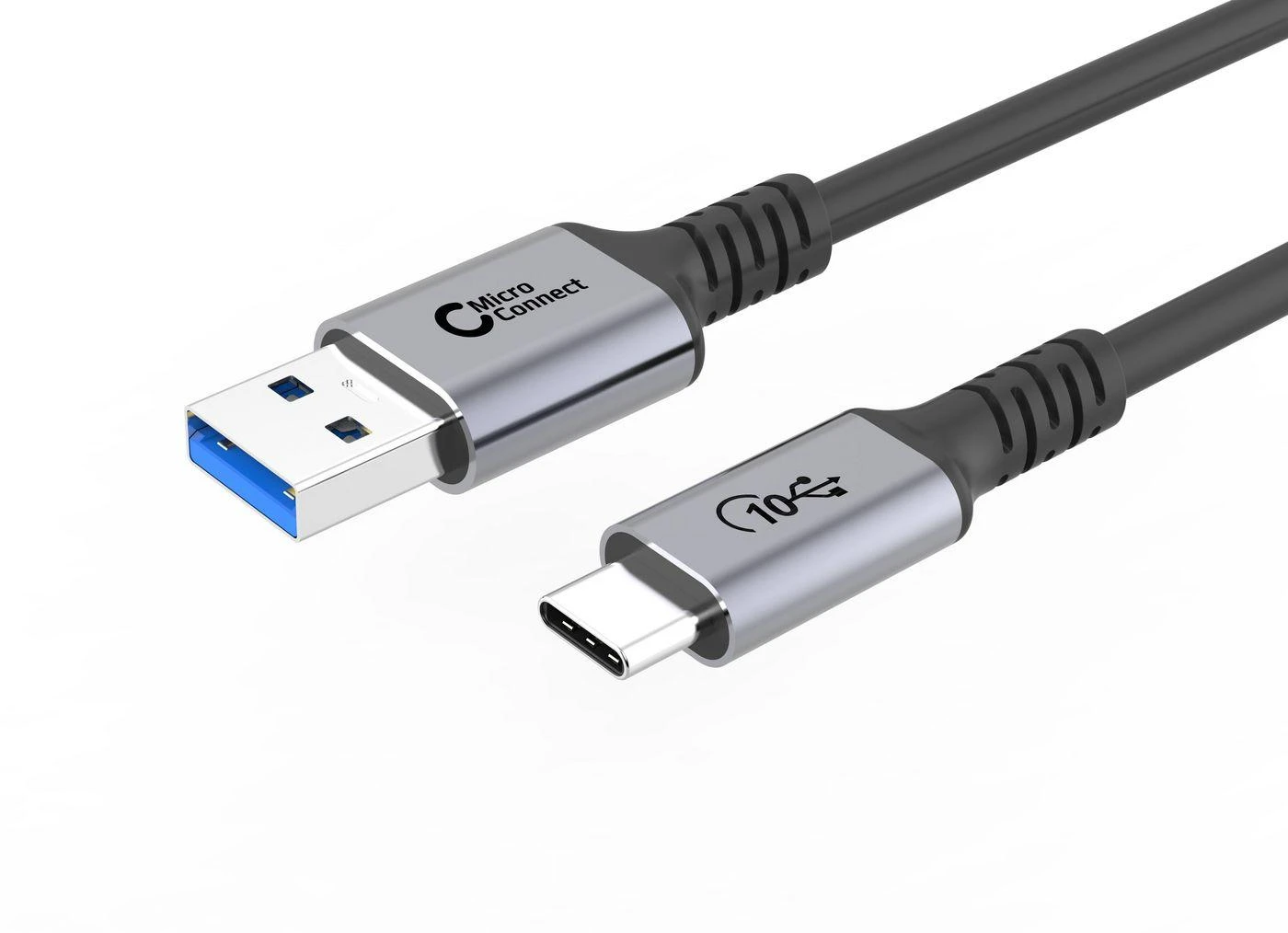Kabelis USB MicroConnect USB-C - USB-A 1 m Juodas (USB3.2AC1)