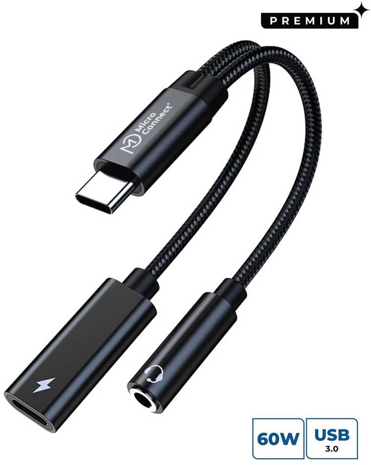 Adapteris USB MicroConnect MC-USBC-AUDIOCF USB-C - USB-C Sidabrinė (MC-USBC-AUDIOCF)