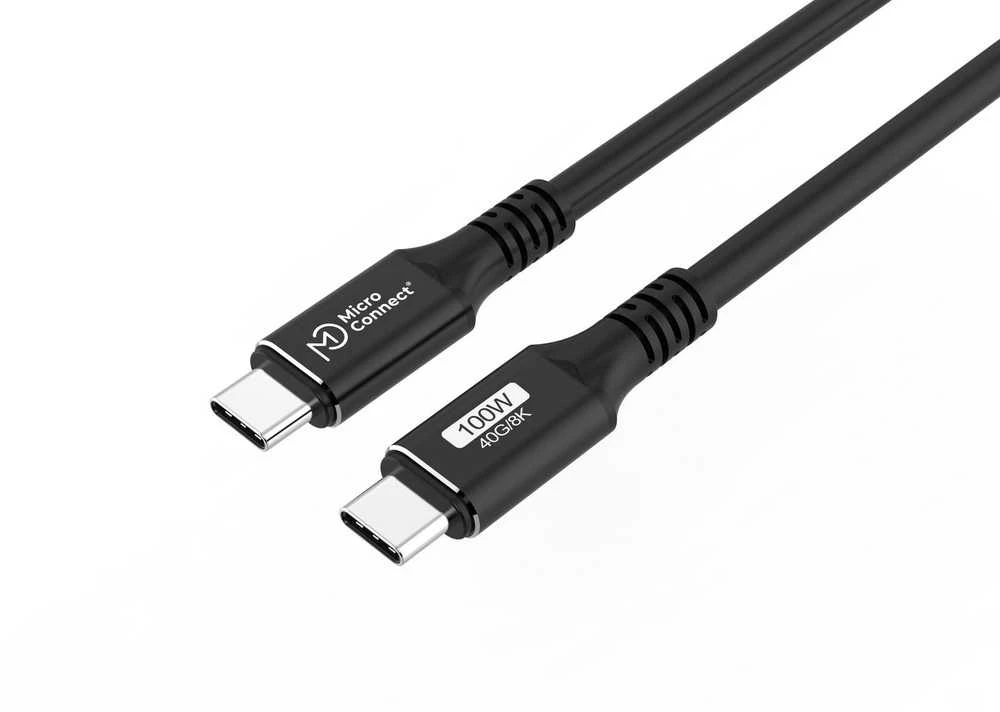 USB kabelis MicroConnect USB-C - USB-C 2 m juodas (USB4CC2)