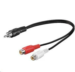 RCA 1 į 2 adapteris MicroConnect