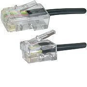 MicroConnect RJ-11 / RJ-45 (M / M) 10 m juodas (MPK460S)