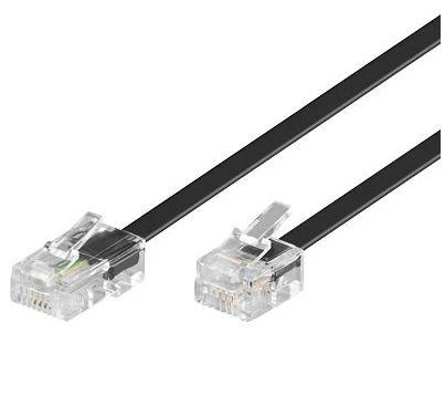 MicroConnect RJ-11/RJ-45 (M/M) 15m Juodas (MPK463S)