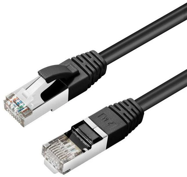 MicroConnect S/FTP CAT6 0,15m juodas LSZH - SSTP60015S