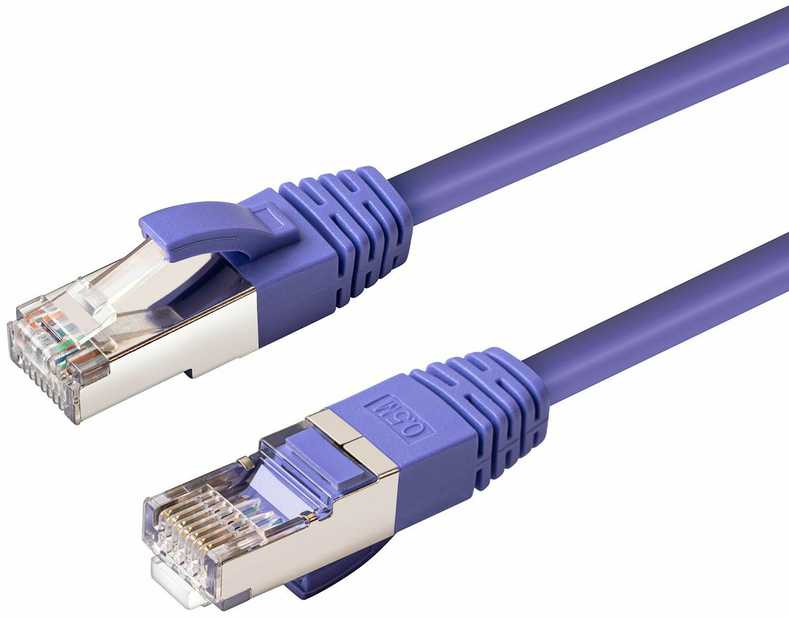 MicroConnect S/FTP CAT6 0.25m Violetinė LSZH - SSTP60025P