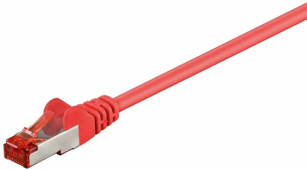 MicroConnect RJ-45/RJ-45 kat.6 10m Raudona (SSTP610R)