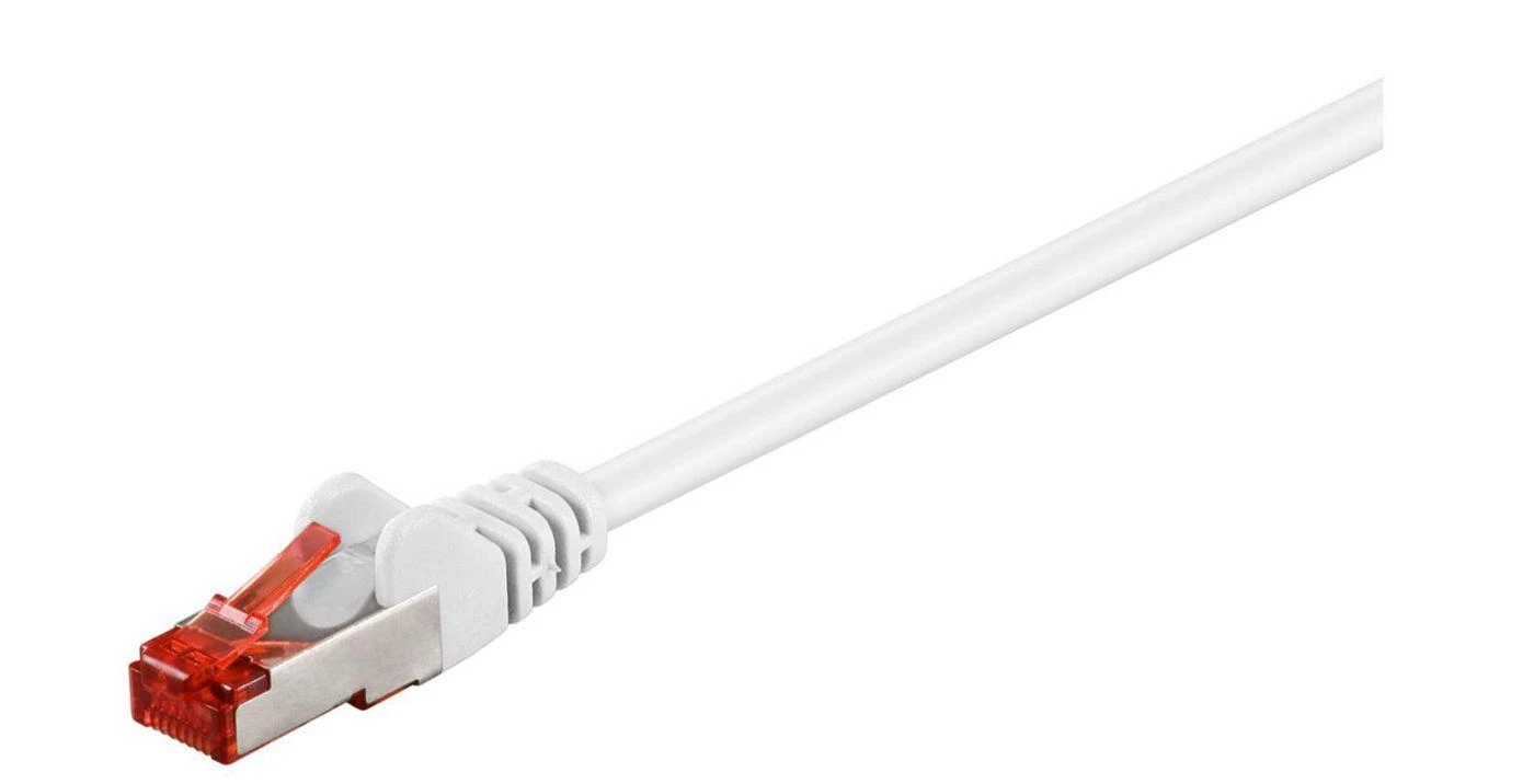 MicroConnect RJ-45 / RJ-45 kat.6 3m Baltas (SSTP603W)