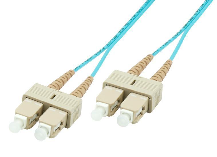 „MicroConnect“ šviesolaidinis jungiamasis laidas SC/UPC - SC/UPC, 50/125, OM3, 10 m (FIB222010)