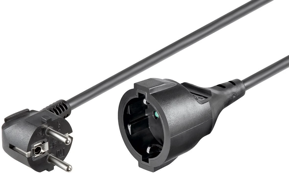 MicroConnect Schuko ilgintuvas, MF, 5m, juoda (PE140500)