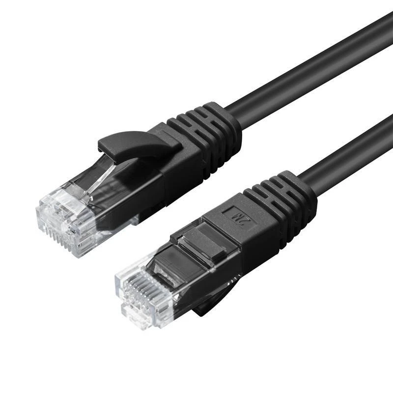 MicroConnect RJ-45/RJ-45 kat.6 0.3m Juodas (UTP6003S)