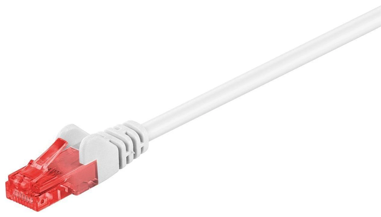 MicroConnect U/UTP CAT6 0,5M Baltas PVC (B-UTP6005W)