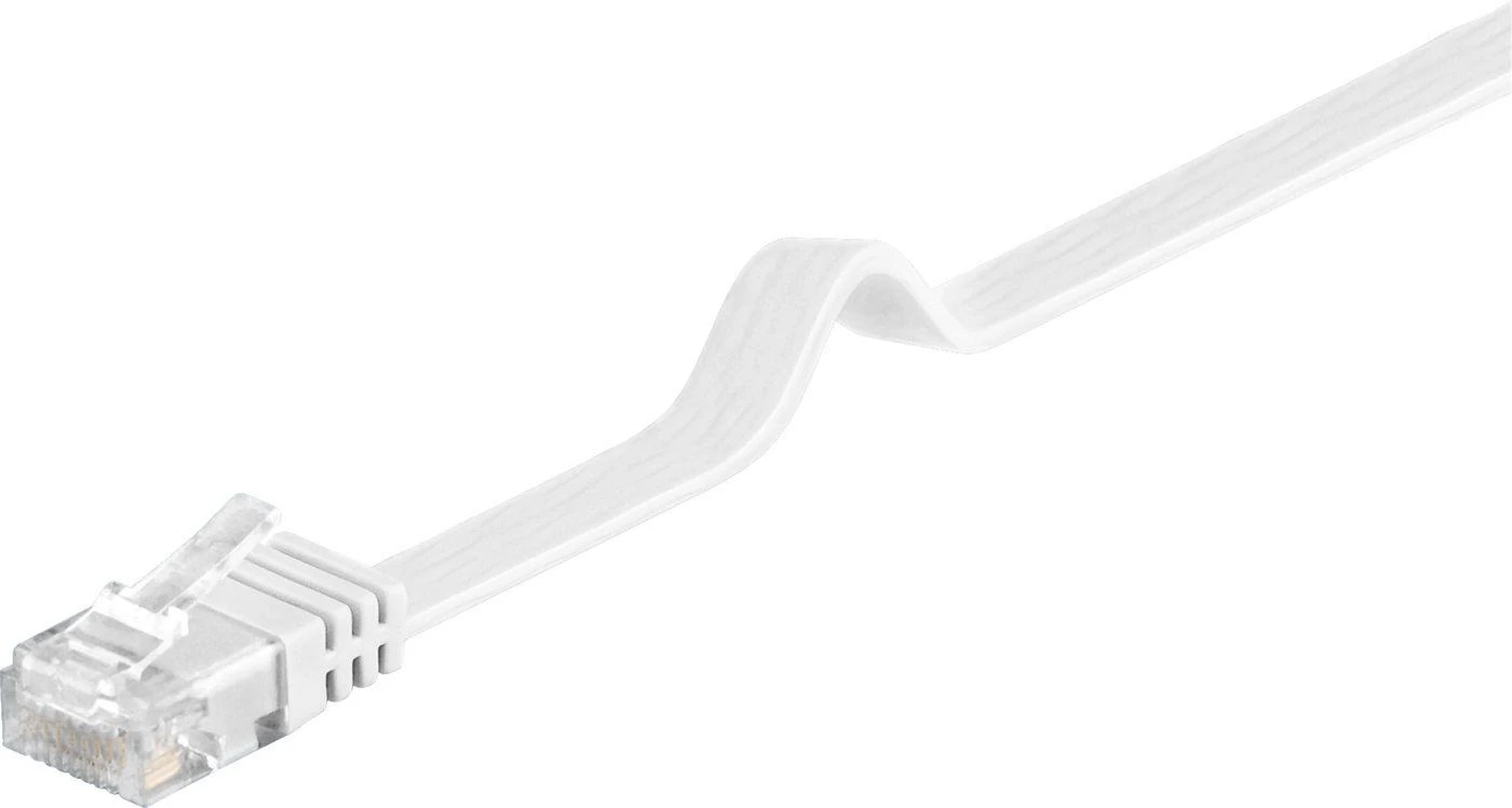 MicroConnect RJ-45 / RJ-45 kat.6 U / UTP Baltas 15m (V-UTP615W-FLAT)