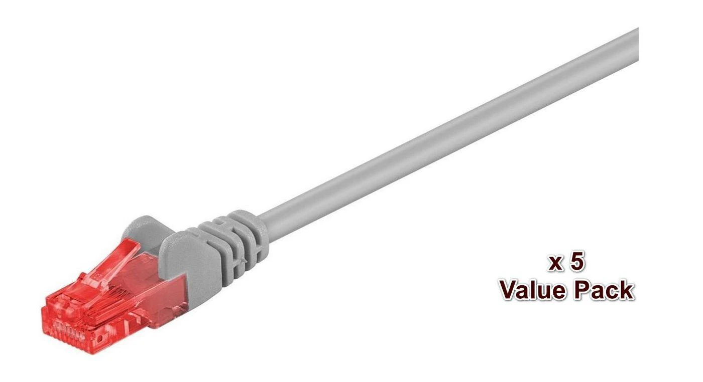 „MicroConnect“ U/UTP CAT6 tinklo kabelis 15 m Pilka (V-UTP615VP)