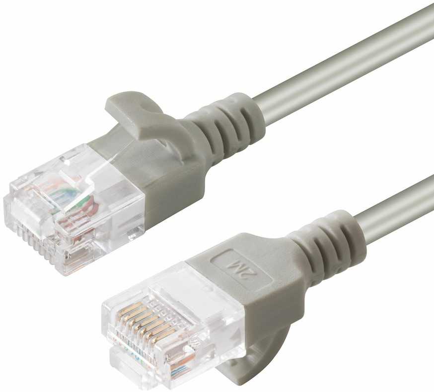„MicroConnect U/UTP Cat6“ tinklo kabelis, 15 m, pilka (V-UTP615-SLIM)