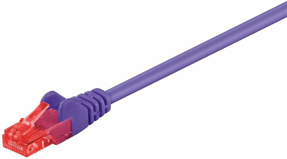 MicroConnect RJ-45/RJ-45 kat.6 1m Violetinis (UTP601P)