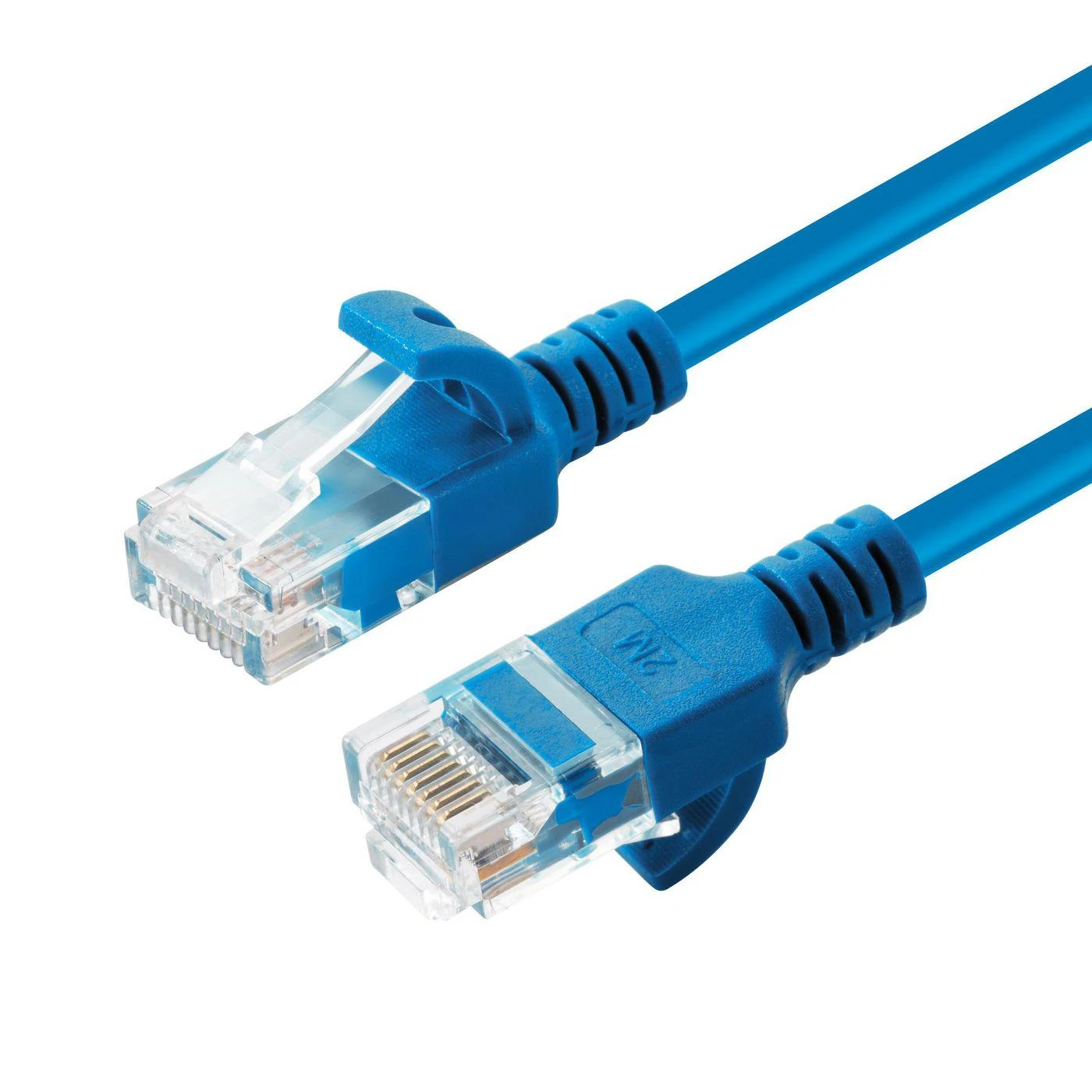 MicroConnect U/UTP CAT6A Slim 5M Mėlyna